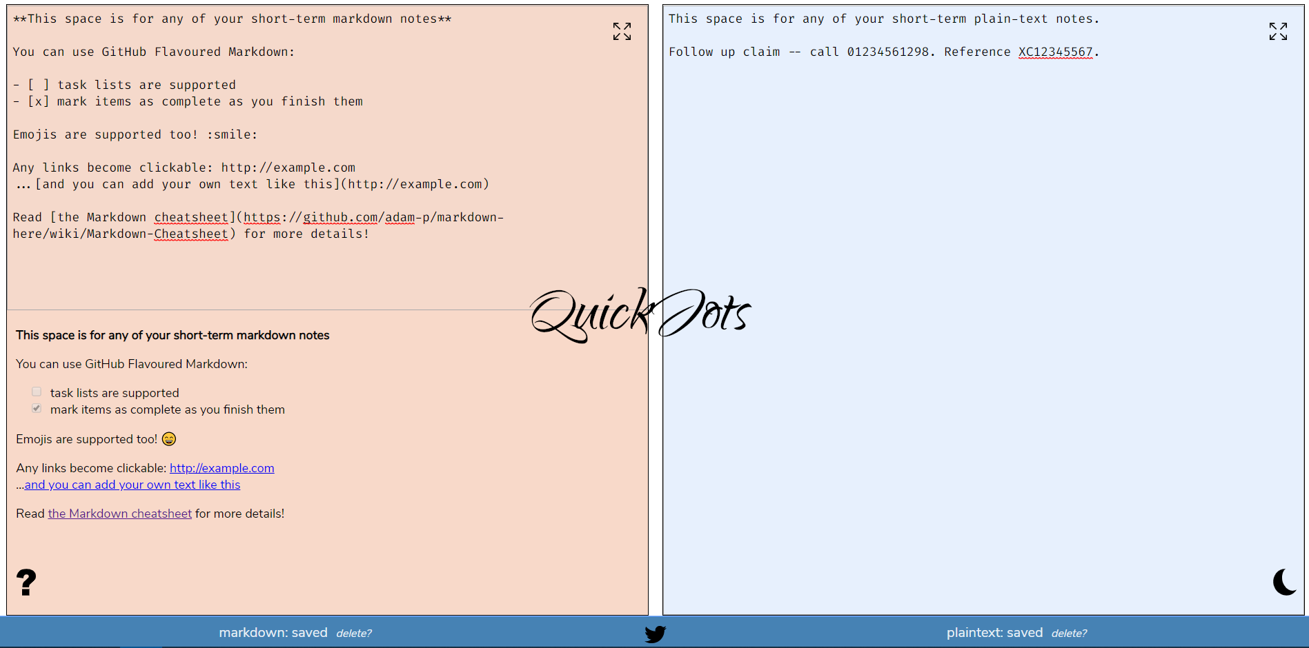 QuickJots (PWA)
