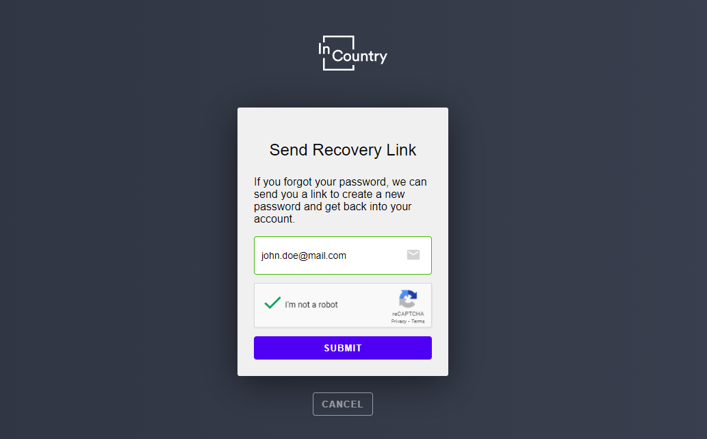 Getting Started with InCountry Portal InCountry Docs