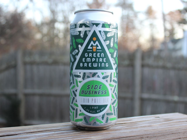 Side Business, a IPA brewed by Green Empire Brewing