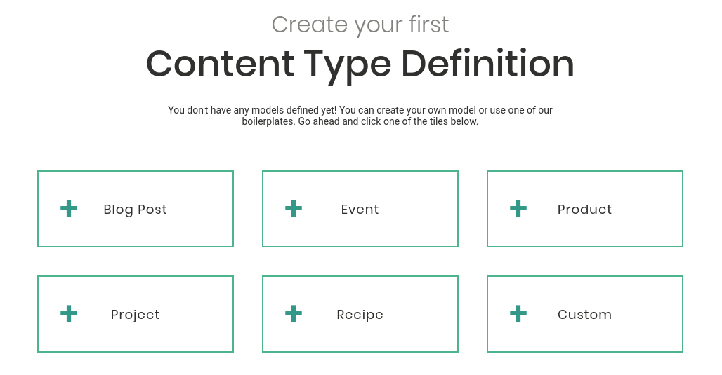 Boilerplate content type definitions have their Github repositories with demo projects