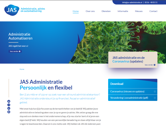 JAS administratie en Payt