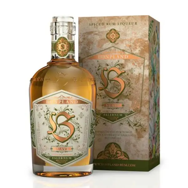 Image of the front of the bottle of the rum Bonpland Suave - Falernum Liqueur
