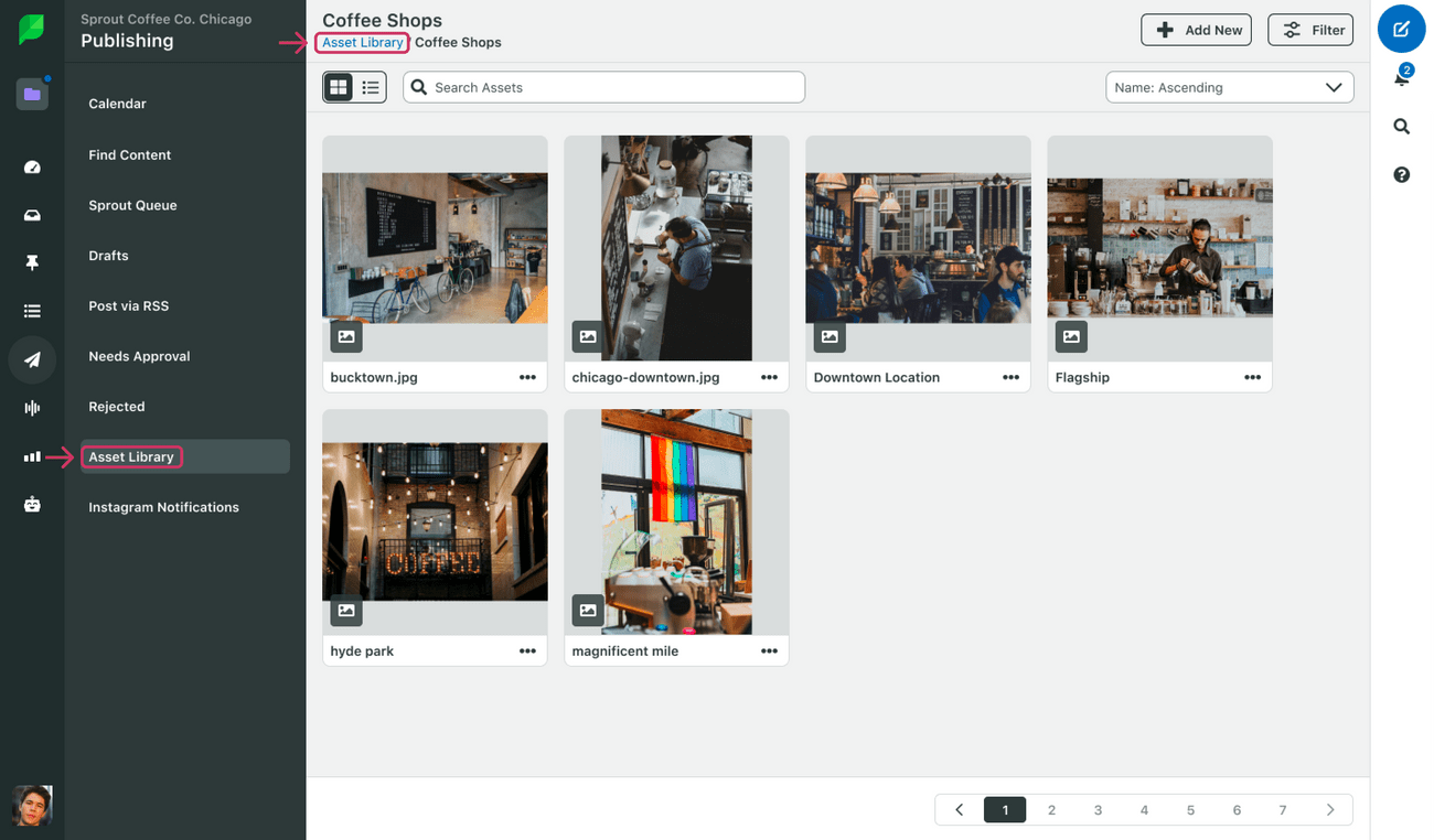 page breadcrumb