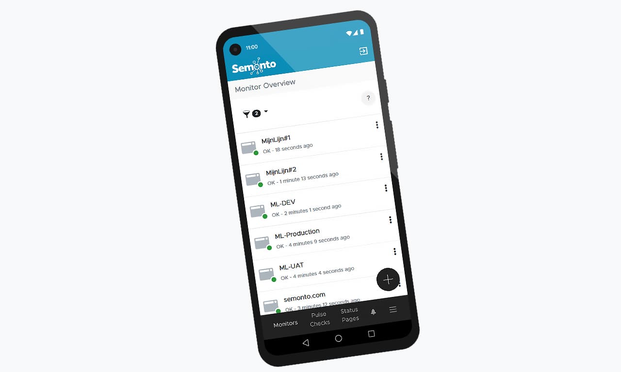 Mockup of the Android app