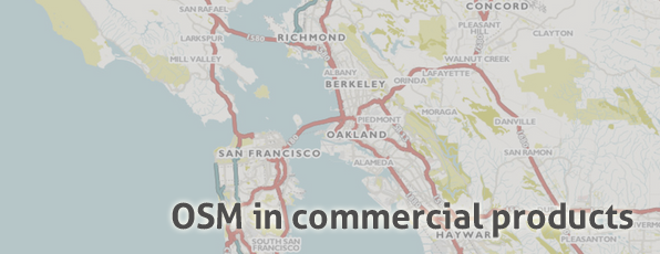 OSM in Commercial Products