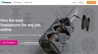 freelancer homepage