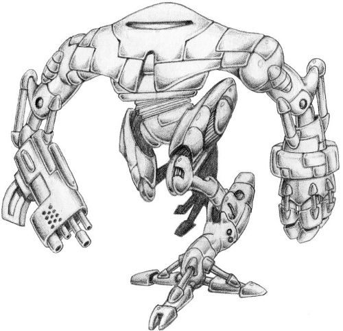 Robot Warrior Sketch