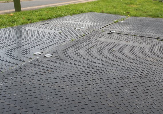 SafeMat Ground Protection Multiple Mats Connected