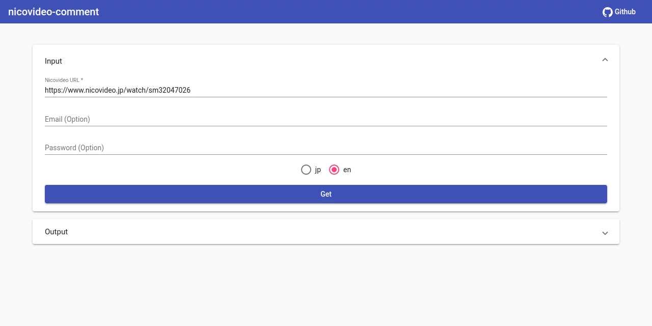 Nicovideo Comment Downloader