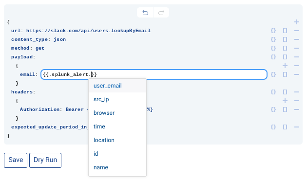 API Autocomplete in options block