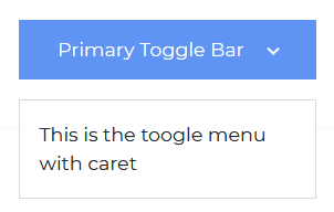 Bootstrap Dropdown Primary Toggle With Caret