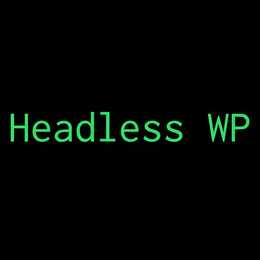 Work with headless WordPress