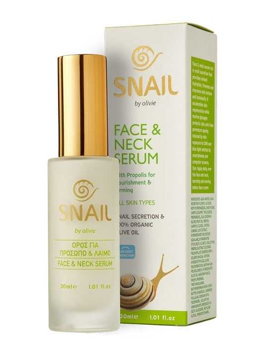 Face & Neck serum with Snail extract – 30ml