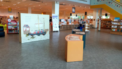 A photo of the roving exhibition.