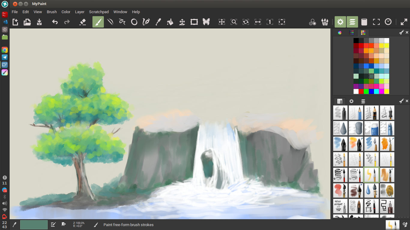 Menggambar di MyPaint