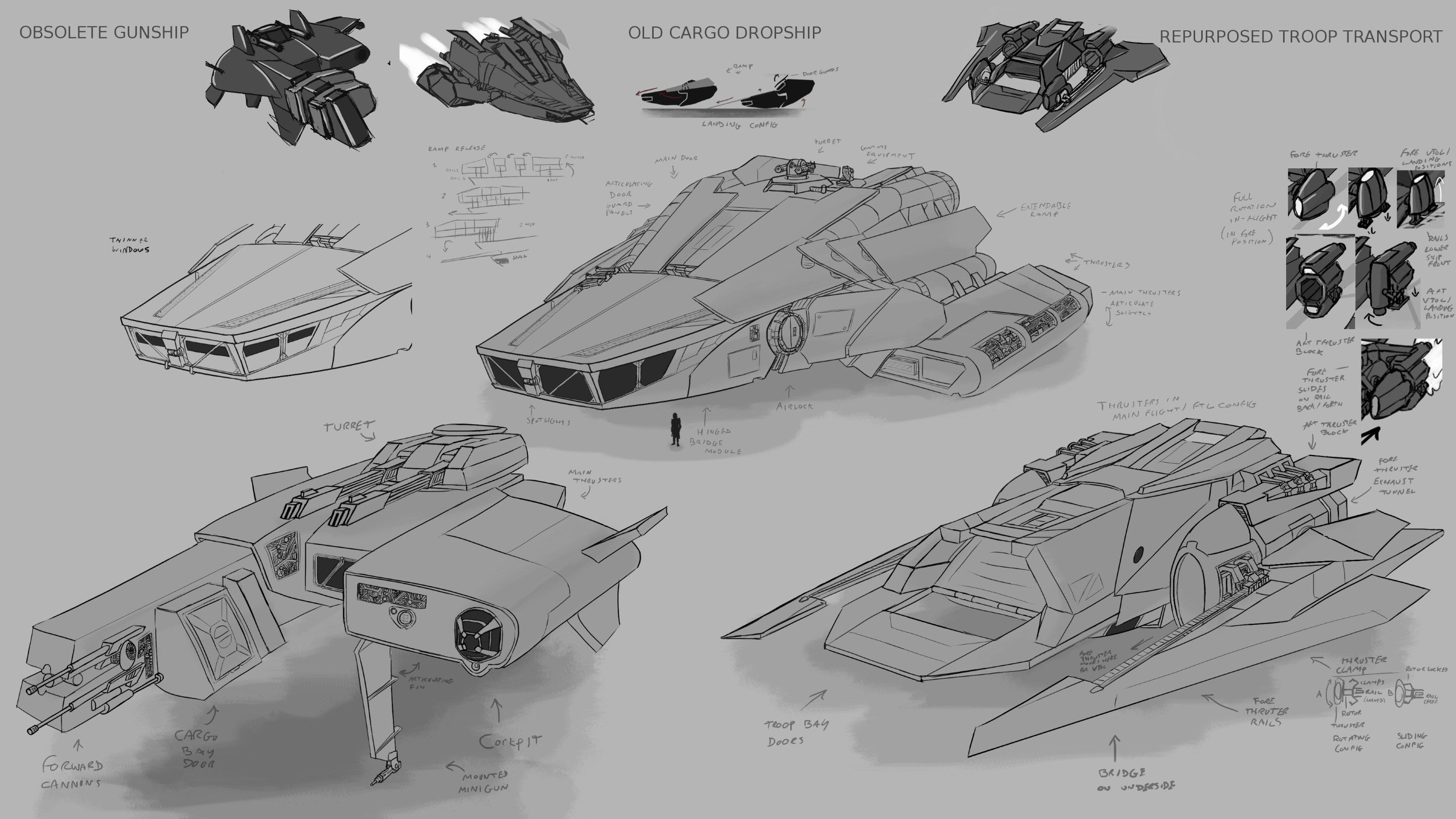 Soldier and Death: Hero Ship Iterations