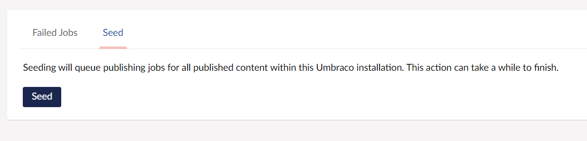 Umbraco Seed Content