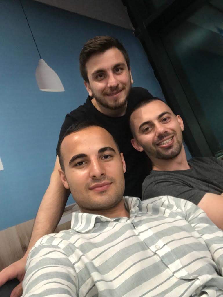 Me and my 2 friends at the Istanbul Airport