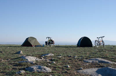 Camping auf dem Berg