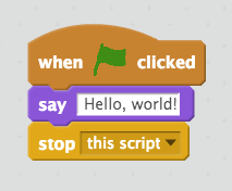 Hello World Scratch