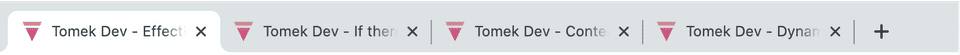 Tabs are packed. Redundant information doesn't help here Tabs are packed. Redundant information doesn't help here