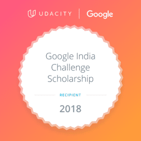 udacity google challenge recipient