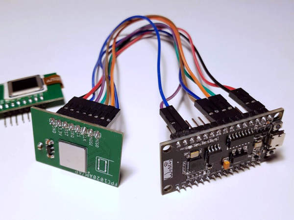 Test board connected to NodeMCU Test board connected to NodeMCU