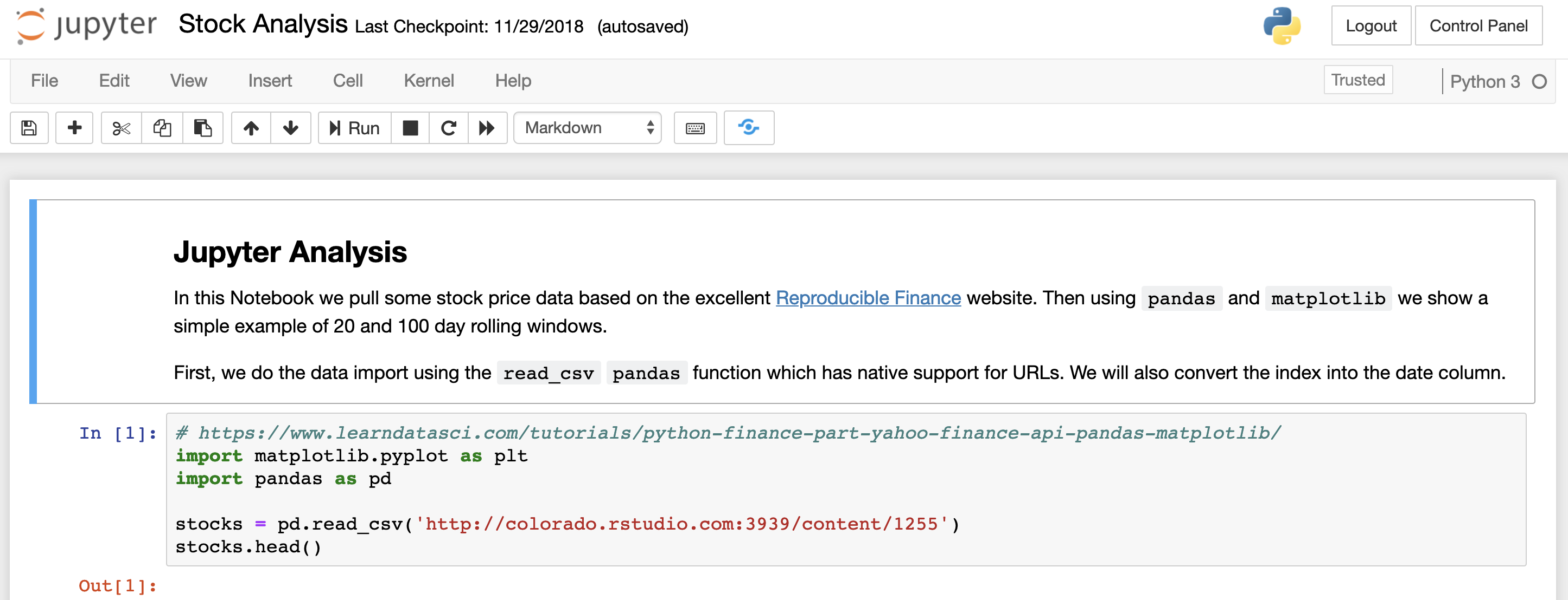 Jupyter Notebook Support