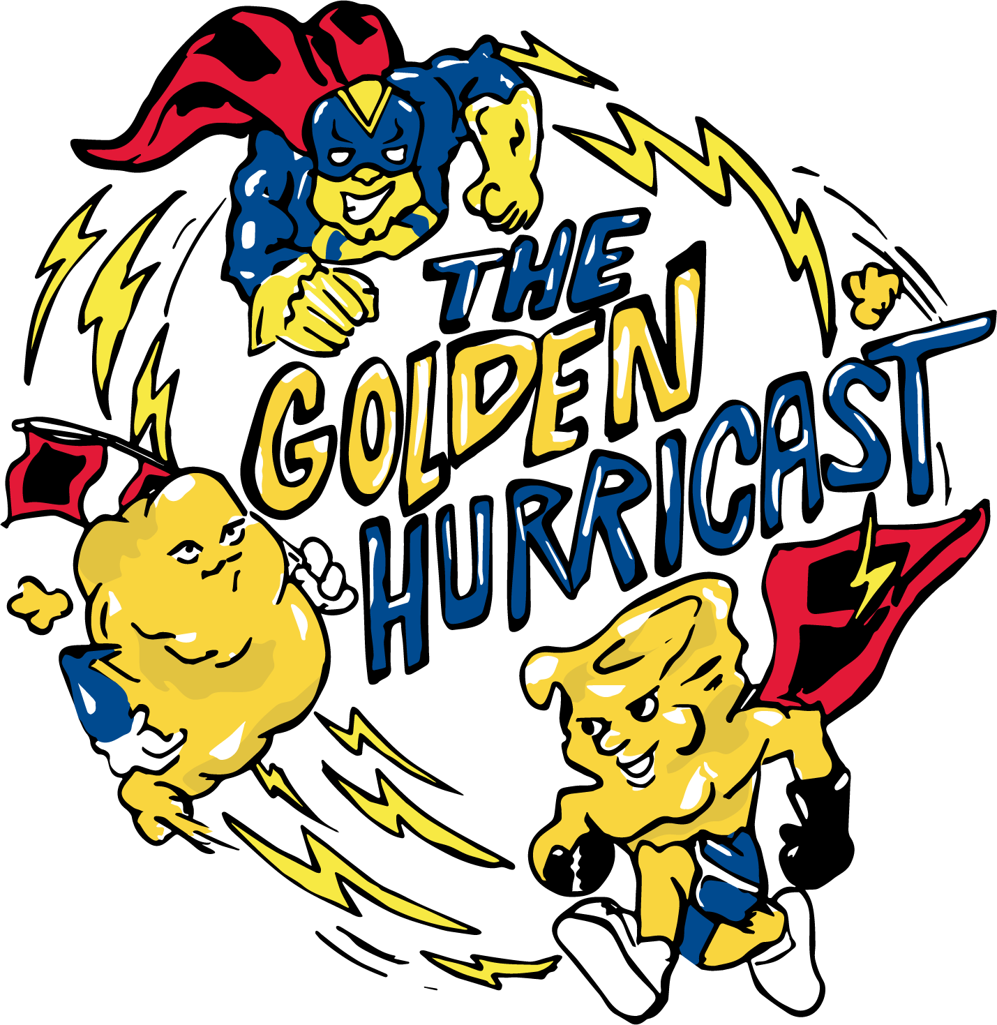 The Golden Hurricast logo