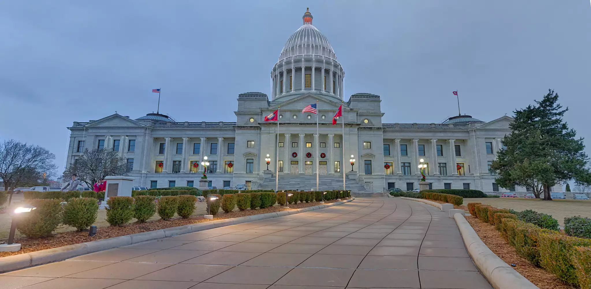 Arkansas State Capitol (Christmas Lights)