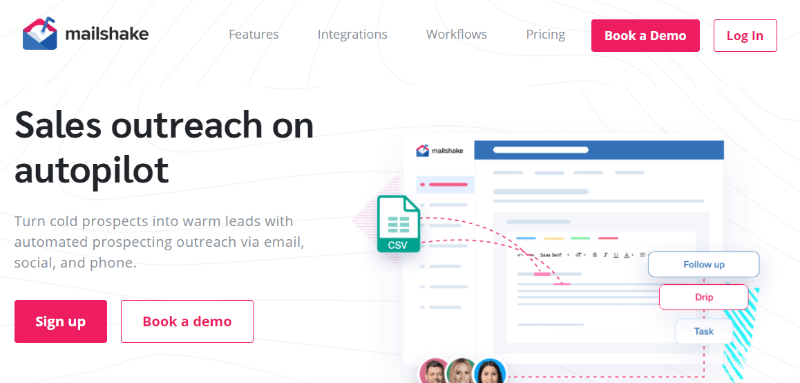 Marketing Automation for SaaS: Screenshot of Mailshake