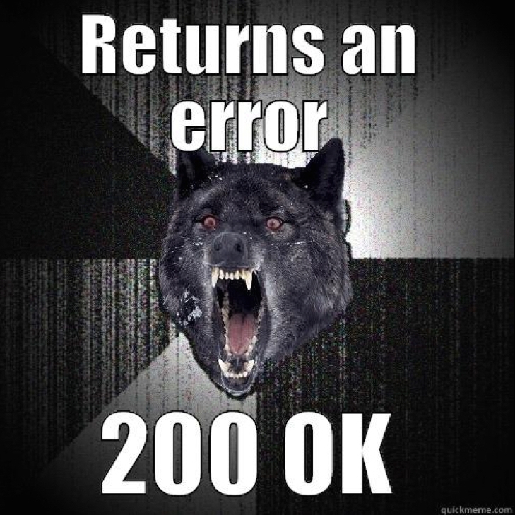 Insanity wolf hates errors on a 200