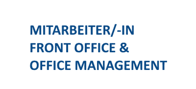 Mitarbeiter/-in Front Office & Office Management