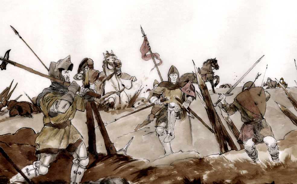 Aljubarrota Battle - Cavalry suffer heavy losses