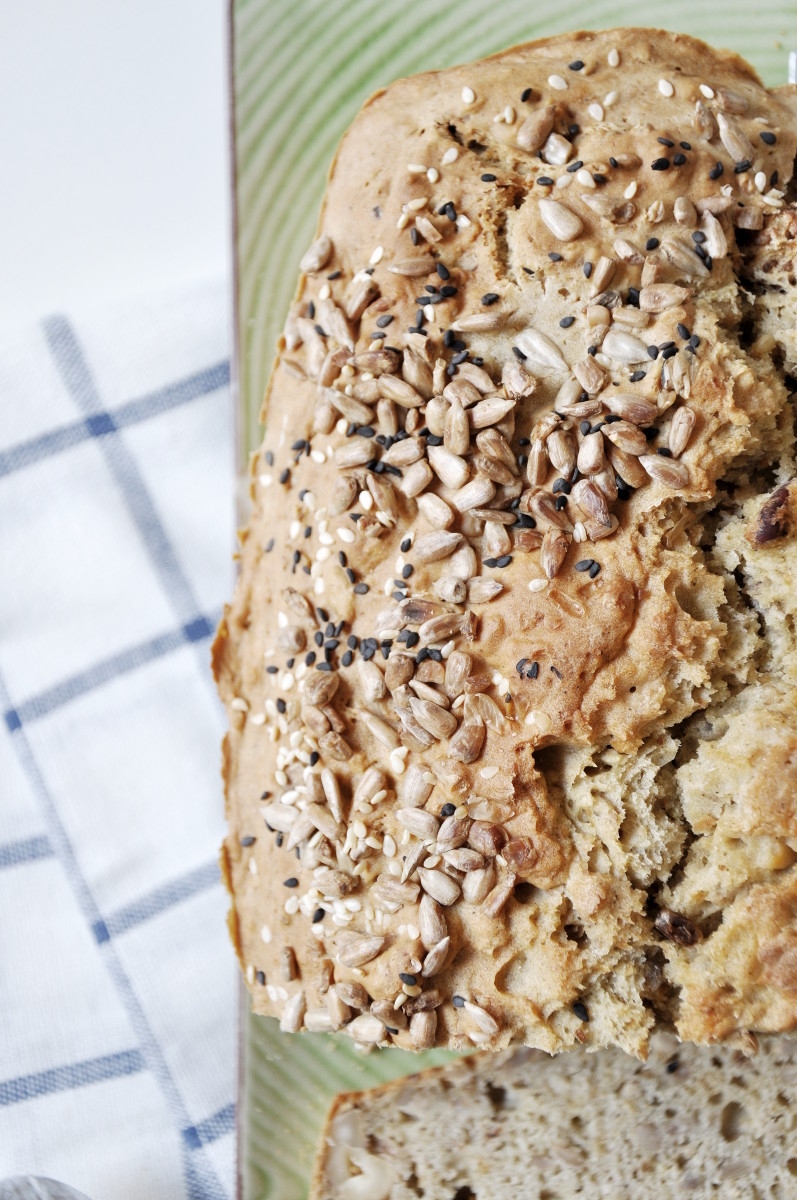 Yogurt Bread with Nuts and Seeds