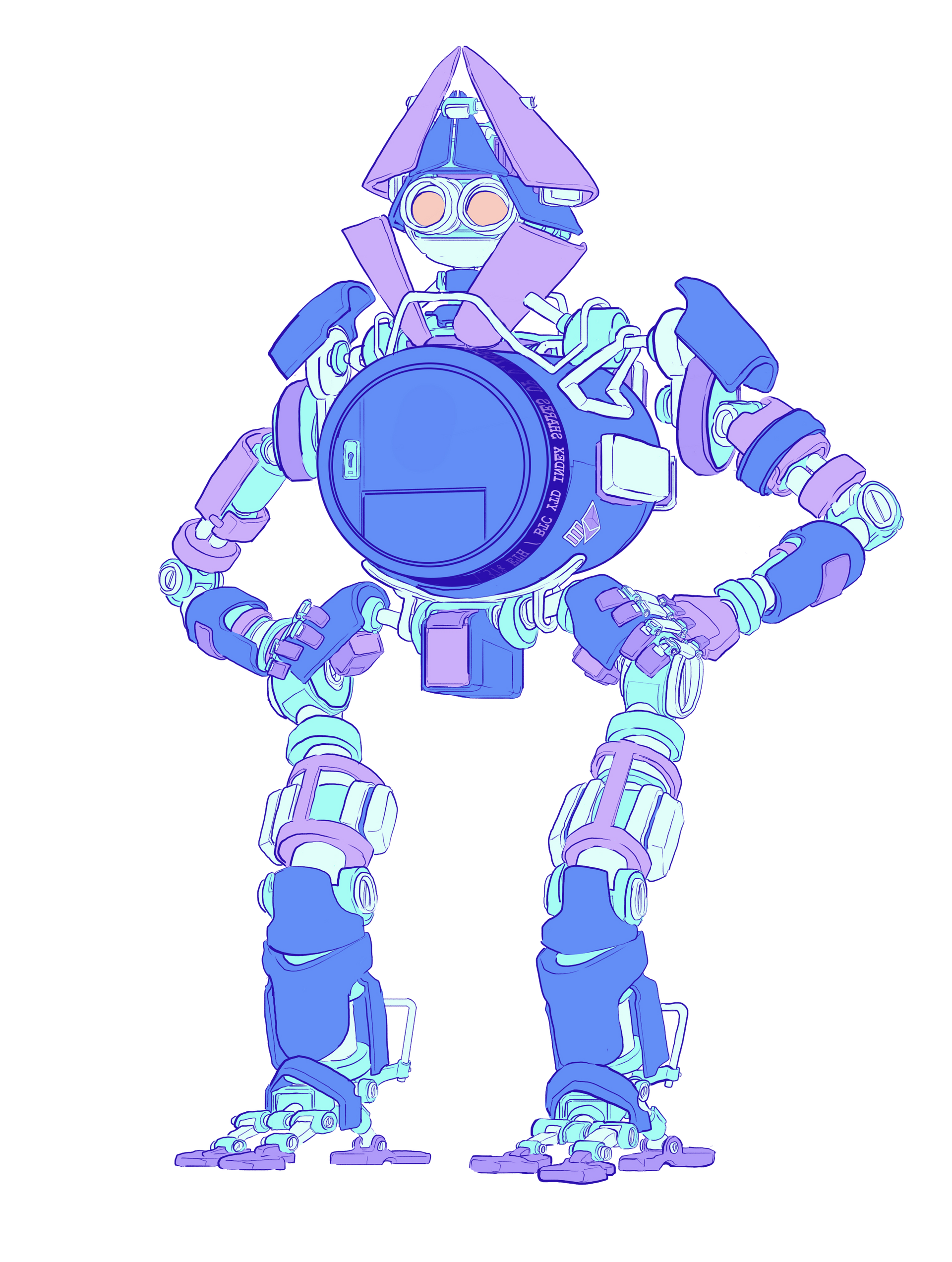 Illustration d'un robot ayant pour corps un coffre, représentant un portefeuille Ethereum
