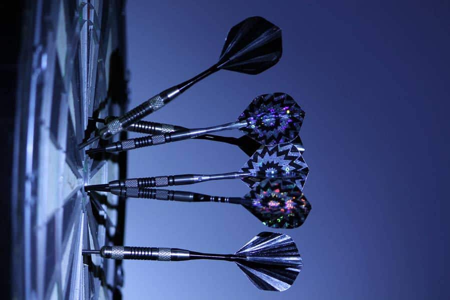 darts on a target