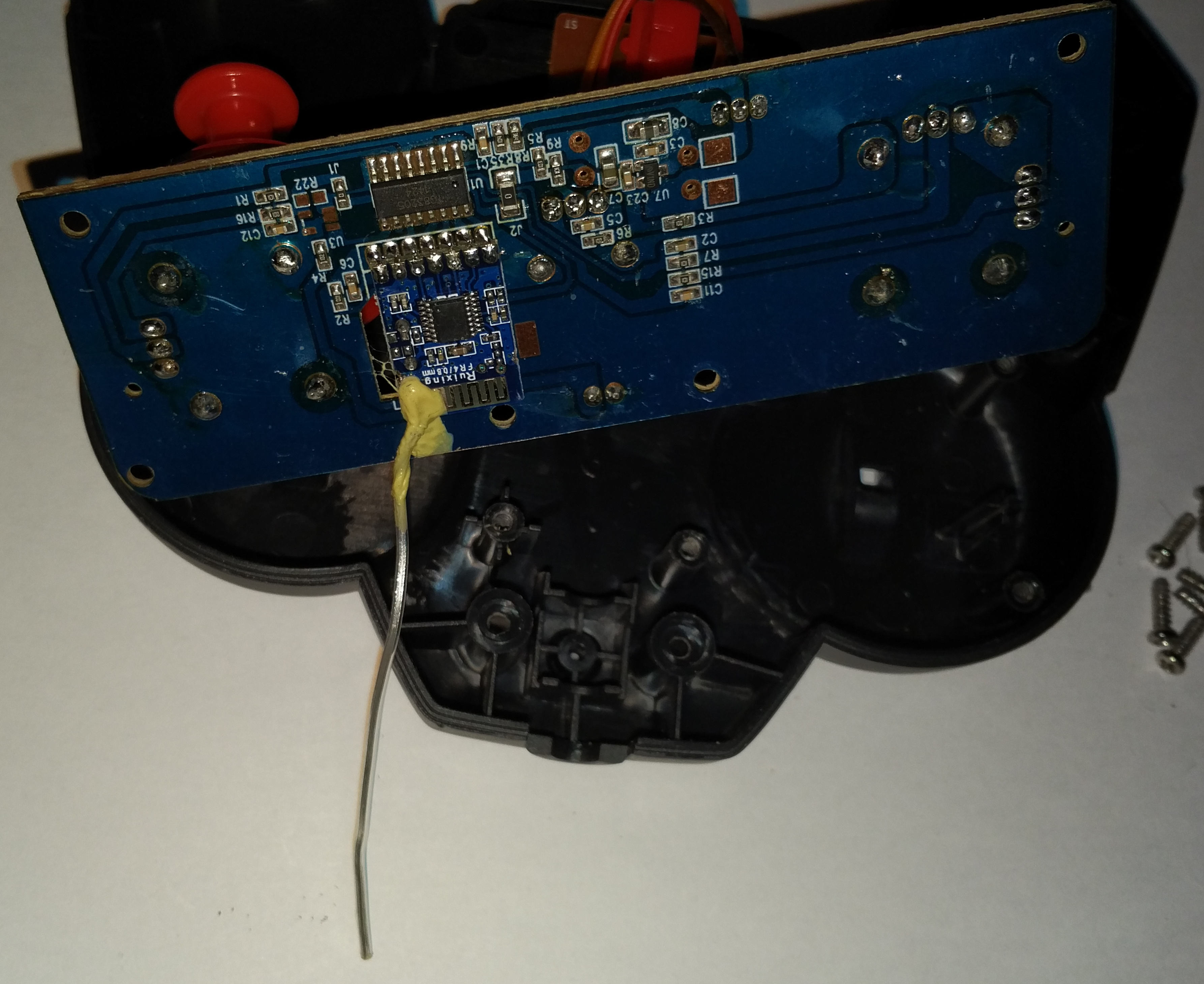 Interactive Toys RC Helicopter RC controller PCB and antenna