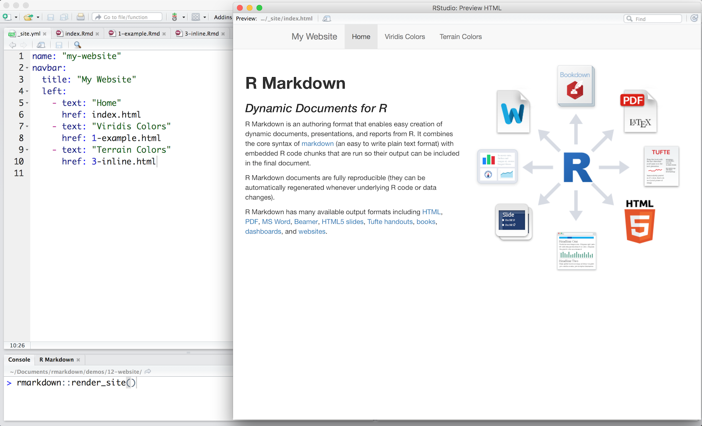 r-markdown-websites