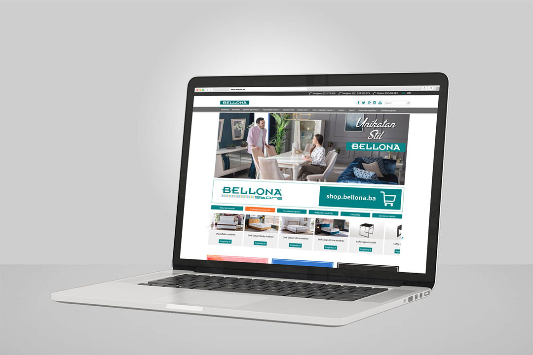 Project Bellona Furniture, Website, E-Commerce, SEO Optimization, Digital Marketing, Integrated Online Support