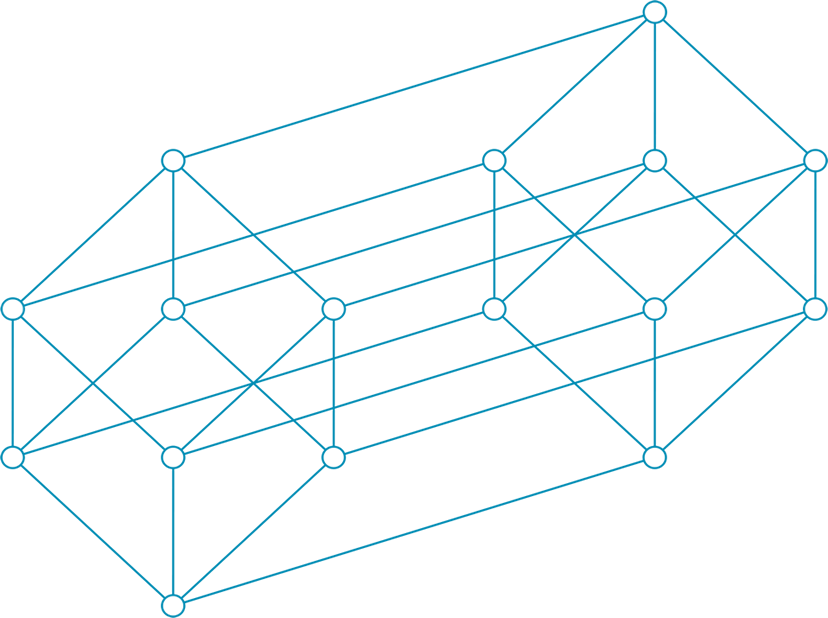 An illustration of a tesseract