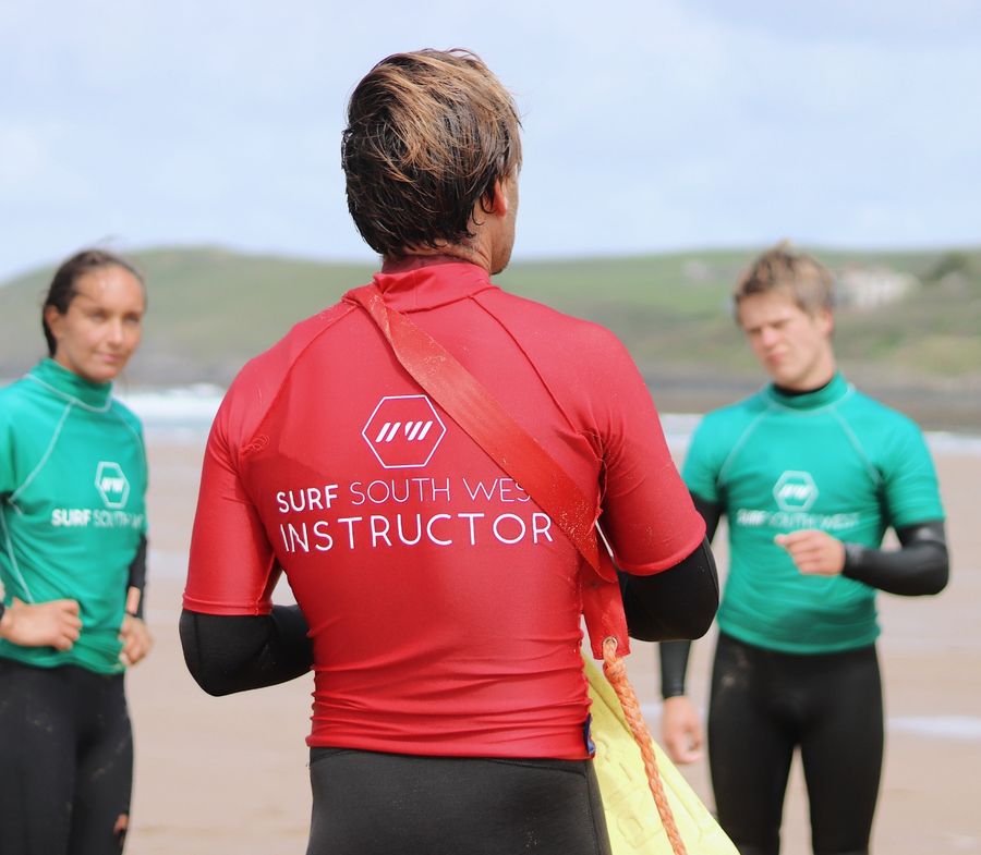 instructor at beach