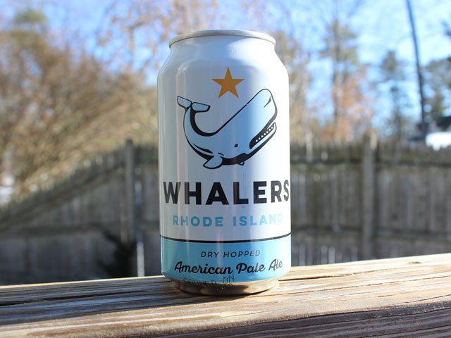 Rise, an American Pale Ale brewed by Whaler's Brewing Company in South Kingstown, RI