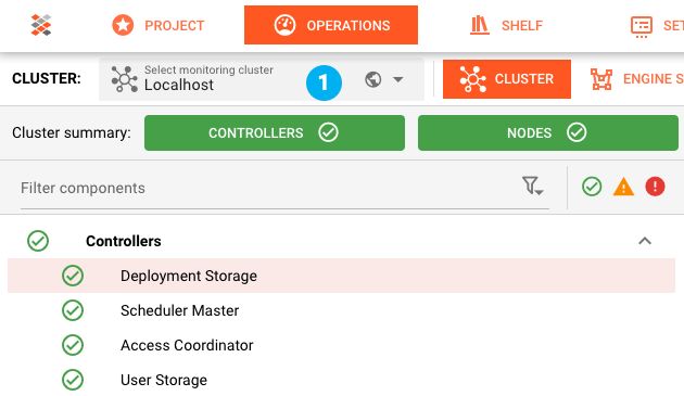Select Cluster (Workflow Deployment)