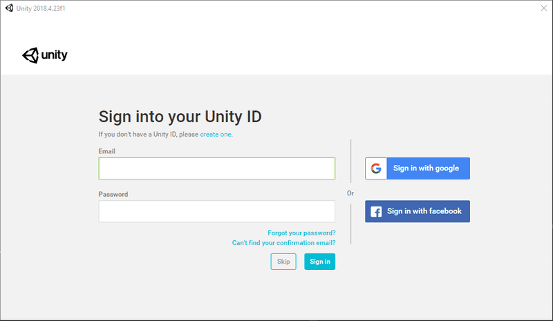 Login Unity