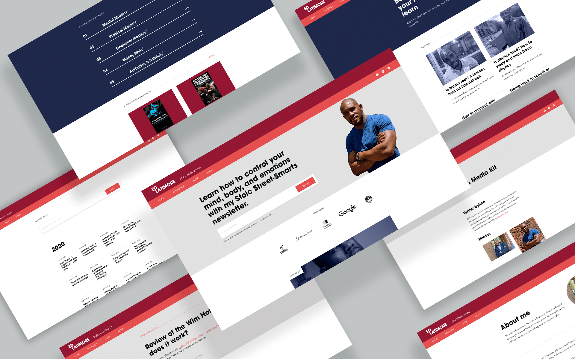 Ed Latimore responsive website design