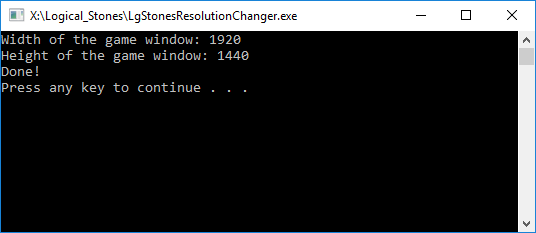 Resolution changer tool in action