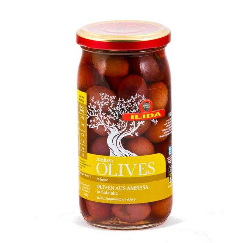 Greek-Grocery-Greek-Products-black-olives-amfissa-in-brine-350g-ilida