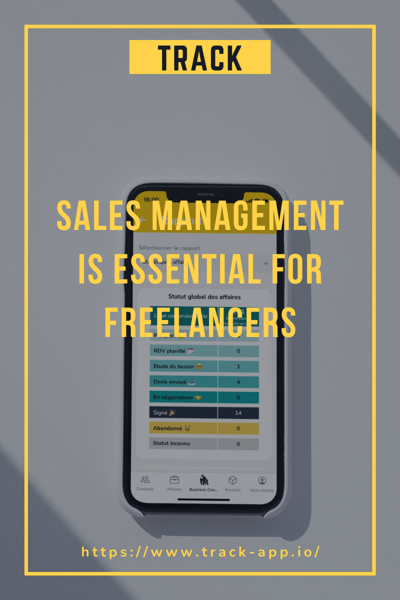 Sales management for freelancers