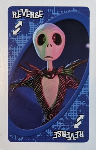 Nightmare Before Christmas (2007) Blue Uno Reverse Card